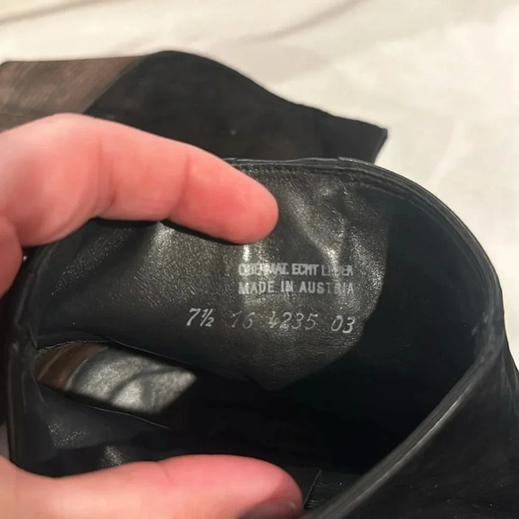 PAUL GREEN Natick Black Suede Zip Ankle Boots booties size UK  7.5 US 9.5 EUC‎ - Picture 6 of 6